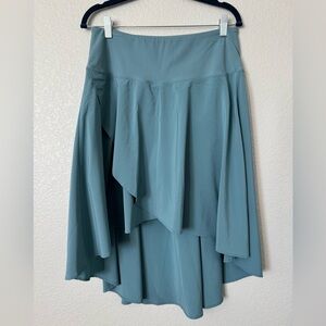 Breezeful High Waisted High Low Ruffle Maxi Skirt